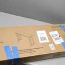 Plank+Beam Solid Wood Console Table, 46 Inch, Sofa Table, Narrow Entryway Table for Hallway, Behind The Couch, Living Room, Foyer, Easy Assembly, Pecan