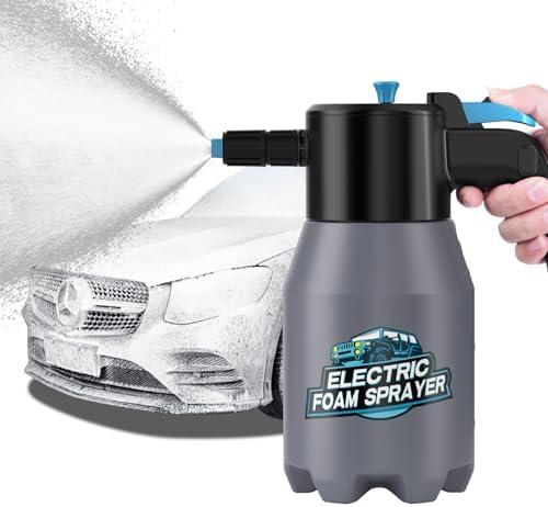 aokway Electric Foam Sprayer Car Wash, Pump Sprayer Battery Powered Rechargeable for Garden, Car Foam Sprayer for Cleaning Detailing Handheld Spray Foam Gun