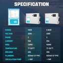 11KW 220V 50A Electric Pool Heater for Swimming Pool, Hot Tub & Spa Heater with Digital Touch Screen Thermostat, Efficient Water Warmer, Above Inground Pool & Ground Pool, Power Cord Not Included