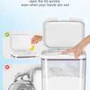 LivLab Mker Laundry Detergent Dispenser with One-Press Lid,Clear PET Powder container with Measuring Cup, Pods container 5.5L/12Lbs/200oz(270 Pods)