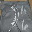 Grey Goose Feather Down Comforter Queen Size, Premium All Season Duvet Insert, 750+ Fill Power 1200TC Cotton Blend Fabric Hotel Style Comforter, 42 Oz Lightweight (90x90, Dark Grey)