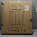 Extra Wide Baby Gate 71.65-76.38 Pressure Mounted,Child Dog Pet Safety Gates with Walk Through Door for Doorways Stairs No Drilling in Door,White