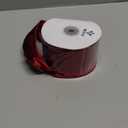 MEEDEE Burgundy Velvet Ribbon 2.5 inch Crushed Velvet Christmas Ribbon 10 Yards for Christmas Tree Decoration, Wreath Supplies, Crafts Bow, Gift Wrapping, Wedding Decor and Accents