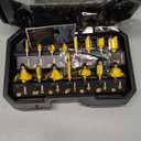 MNA Router Bits Set 15 Pieces 1/4 Inch, Router Bits Kit, DIYer Woodworking Tools, Carrying Case