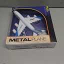 Diecast Airplane Toy, Kids A380 Airlines Plane Model Jet Alloy Metal Aircraft Pull Back Plane Toys with Lights and Sounds for Boys 3-7 8 Years Old (Include Holder), Blue