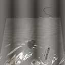 Stove Burner Covers, 0.3 MM Double Thickness, 8 Pack, Gas Stove Burner Liners, Non-stick Reusable Gas Range Stove Top Covers for Kitchen, Cuttable, Easy to Clean, Silver, Size 10.6” x 10.6”