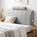 Twin Headboard with Headrest, Memory Foam Upholstered Headboard