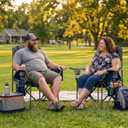 FAIR WIND 2 Pack Padded Oversized Camping Chair Heavy Duty for Adult 500LBS, Twin Pack