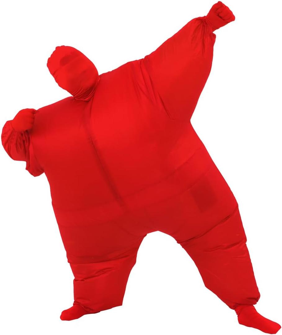 RHYTHMARTS Inflatable Costume Full Body Suit Halloween Christmas Costumes Fancy Dress Adult (Red)