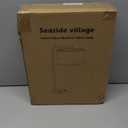 Seaside village Table Lamp for Bedroom with USB C+A Ports, Fully Stepless Dimmable Farmhouse Bedside Lamp Nightstand Light, Tall Reading Desk Lamp for Living Room, Office, 9W LED Bulb Included