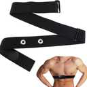 Heart Rate Monitor Chest Band for Polar H10 H9 H7, Adjustable Waterproof Replacement Chest Strap Compatible with Polar Garmin