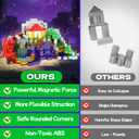 600PCS Magnetic Building Blocks Set, Magnetic Tiles Kids Build Cubes STEM Game Toys, Stacking Building Toys for 3-5 4-6 5-7 6-8 Year Old Boys Girls, Christmas Easter Birthday Gifts for Kids Toddlers