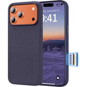 RIOBIO for iPhone 17 Pro Max Case TechWoven[Compatible with MagSafe][Camera Control Cover] Protective Premium Tech Woven Fabric, Slim Magnetic Phone Cover for iPhone17 Promax, Woven Purple