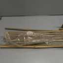 Garden Stakes 4ft, Natural Bamboo Stakes 4 Feet, Thicker Sturdy Plant Stakes 25 Pack for Tomatoes, Beans, Flowers, Potted and More Climbing Plants