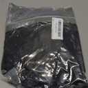 LUSHVIDA Round Waterproof Table Cover Elastic Vinyl Fitted Tablecloth Elastic Edged Plastic Table Cloth (Black, Best for Up to 57"-68" Round)