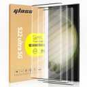 3 Pack Curved Tempered Glass Screen Protector for Samsung Galaxy S22 Ultra 5G, HD Clear, Scratch Resistant, Fingerprint ID Friendly, 6.8-inch, 3 Pieces