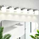 Modern Vanity Lights, Bathroom Light Fixtures Wall Sconce Light, 45 Inch : 6-lights