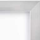 Amazon Basics Rectangular Photo Picture Frame Set, 8" x 10", Wall Hanging or Tabletop Display, Real Glass, Nickel, 2-Pack