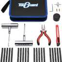 Flat Tire Repair Kit with Plugs 31 Pcs for Car, Motorcycle, ATV, Jeep, Truck, Tractor Flat Tire Puncture Repair