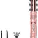 Thermal Brush, Heated Round Brush & Curling Iron with Ceramic Ionic Technology, Hair Tools for Volumizing & Styling, Travel-Friendly Hot Comb with Adjustable TemperatureGold 1 inch