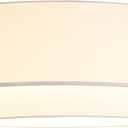 Artiva USA 16.5"X16.5" X 8"H Large Premium Double Drum Linen Shade - Off White, Fully Assemble, one Piece Shade
