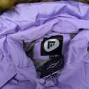 Girls Winter Coat Warm Puffer Jacket Long Fleece Lined Coat With Removable Hood 11-12