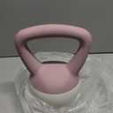 Soft Kettlebell 5LB/10LB/15LB/20LB/25LB, Kettlebells for Home Gym Strength Training, Anti-Slip Fitness Weights for Men Women (10LB Pink-Graphite Black)