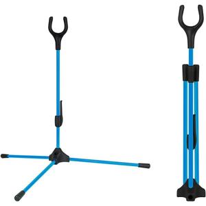 DONGKER Recurve Bow Stand,Vertical Folding Bow Support Stand Fiber Glass Lightweight with Non-Slip Base for Most Recurve Compound Traditional Bows (blue)