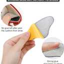 6 Pairs Heel Pads Heel Grips Liner for Loose Shoes, Heel Cushion Pads Heel Inserts for Shoe Too Big Men Women- Ultra Soothing Heel Protectors for Heel Pain, Heel Slipping, Blisters, Friction