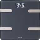 Taylor Bluetooth Smart Body Composition Scale for Body Weight, Body Fat, Water, Muscle and Bone Mass, Weight Tracking, and BMI with Smartphone App, 400 lbs - Charcoal (5297054)