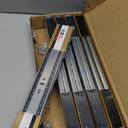 12 Inches Drawer Slides - 5 Pairs Soft Close Drawer Slides Heavy Duty Side Mount Ball Bearing Brushed Nickel Drawer Rails with Mounting Brackets, Silver