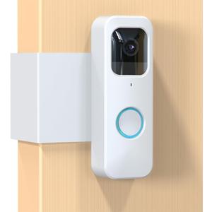 Blink Doorbell Mount, Anti-Theft Blink Video Doorbell Door Mount Bracket No Drilling, Not Block Doorbell Motion Sensor, Easy to Install, Fit for Blink Doorbell Camera (White)