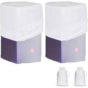 White 10"/12"/15" PA DJ Speaker Cover Scrim 2PCS Stretchy Speaker Cover for Wedding Church Club (RSC128W)