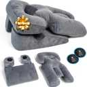 Zomaple Face Down Chair After Eye Surgery  Memory Foam, Washable Cover, & Ventilated Design  Facedown Pillow for Sleeping, BBL Equipment, Retinal & Vitrectomy Recovery (Grey)