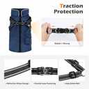 Dog Winter Coat with Harness Built-in | Waterproof Dog Jacket with Zipper & Fleece Lining | Reflective Cold Weather Coat for Large Dogs, 2XL