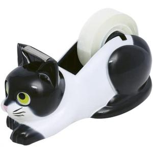 White Black Cat Tape Dispenser