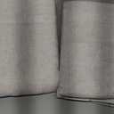 LAMIT Natural Ivory Semi Sheer Linen Curtains 84 inch Long, Cream White Light Filtering Living Room Panels Back Tab and Rod Pocket Neutral Drapes for Bedroom/Farmhouse, 2 Panels, 52 x 84 Inch