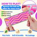 Squishy Sensory Fidget Autism Toys for Kids: Sensory Toys for Sepcial Need 6 Pack Maze - Quiet Fidget Sensory Filled Goo for Calming Down Classroom, Adult Office,Travel Essentials,Easter Gifts for Kid