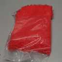 Soft Fluffy Round Area Rug, Cozy Plush Shaggy Circle Carpet for Living Room Bedroom Home Dcor Red 2.0 Feet