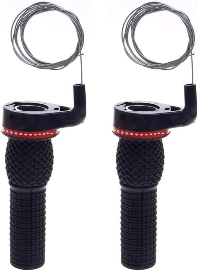 2Pcs Bicycle Bike Twist Grip Gear Shifter Handle Set, Mountain Bike Speed Shifter Reverse Rolling Stick Device Set, Bicycle Cycling 18/21 Speed Derailleur