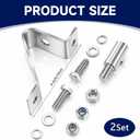 2 Sets Flag Mounting Bracket 4 Inch Oversize Loads Mount Warning Flag Kit Universal Quick install Bracket Heavy Duty Stainless Steel Load Signs for Car Bike Truck Safety Flags Mount