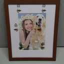 decorUhome 8x10 Picture Frame Set of 10, Display Photos 5x7 with Mat or 8x10 Unmatted for Picture Frames Collage Wall Decor, Brown