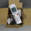 Panasonic Cordless Phone, Easy to Use with Large Display and Big Buttons, Flashing Favorites Key, Built-in Flashlight, Call Block, Volume Boost, Talking Caller ID, 2 Cordless Handsets - KX-TGU432W (White)