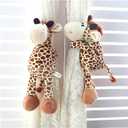 Curtain Decoration 1Pcs Animal Curtain Buckle Cartoon Lion Monkey Puppy Zebra Curtain Tiebacks Cute Animal Curtain Rope Home Kid's Room Decoration Curtain Cord(Giraffe)