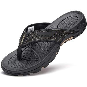GUBARUN Mens Sport Flip Flops Comfort Casual Thong Sandals Outdoor, Size 11