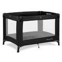 Dream On Me Nest Portable Playard in Black with Carrybag an Shoulder Strap, Lightweight, Packable and Easy Setup Baby Playard, Breathable Mesh Sides and Soft Fabric - Comes with a Removable Padded Mat, 40 x 28 x 27.5 inches