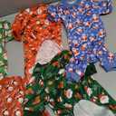Jeere 6 Pcs Dog Pajamas, Dog Holiday Pajamas Jumpsuit for Small Medium Boy Girl Puppy Winter Pet Clothes(Christmas,M)