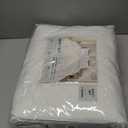 Great Bay Home Twin/Twin XL Quilt Set - 2-Piece Solid, Channel-Stitched Bedding Set - Soft, Lightweight, All-Season Bedspread (White) (09 - Basketweave White)