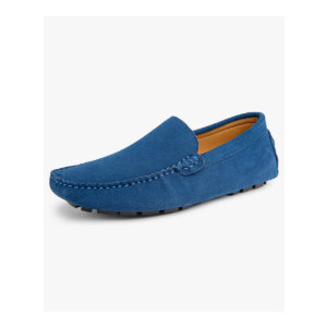 Go Tour Mens Handmade Suede Leather Casual Loafers Shoes 9.5