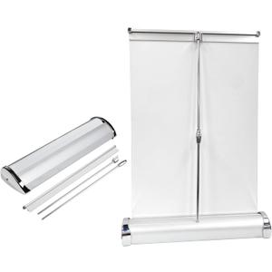 Mini Retractable Roll Up Banner Stand Retractable Banner and Signs for Business Mini Table Top Retractable Banner